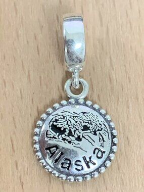 Pandora Alaska Bear Dangle Charm Pendant, S925 Silver Jewelry Bracelets